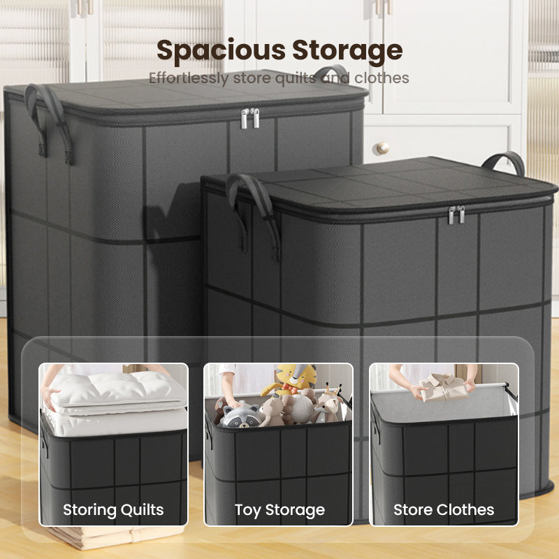 🗄️Limited Time Offer $14.99! 🛏️Large Capacity Dust-Proof Bedding Storage Bag, Heavy Duty Foldable Comforter Clothes Organizer with Handles
