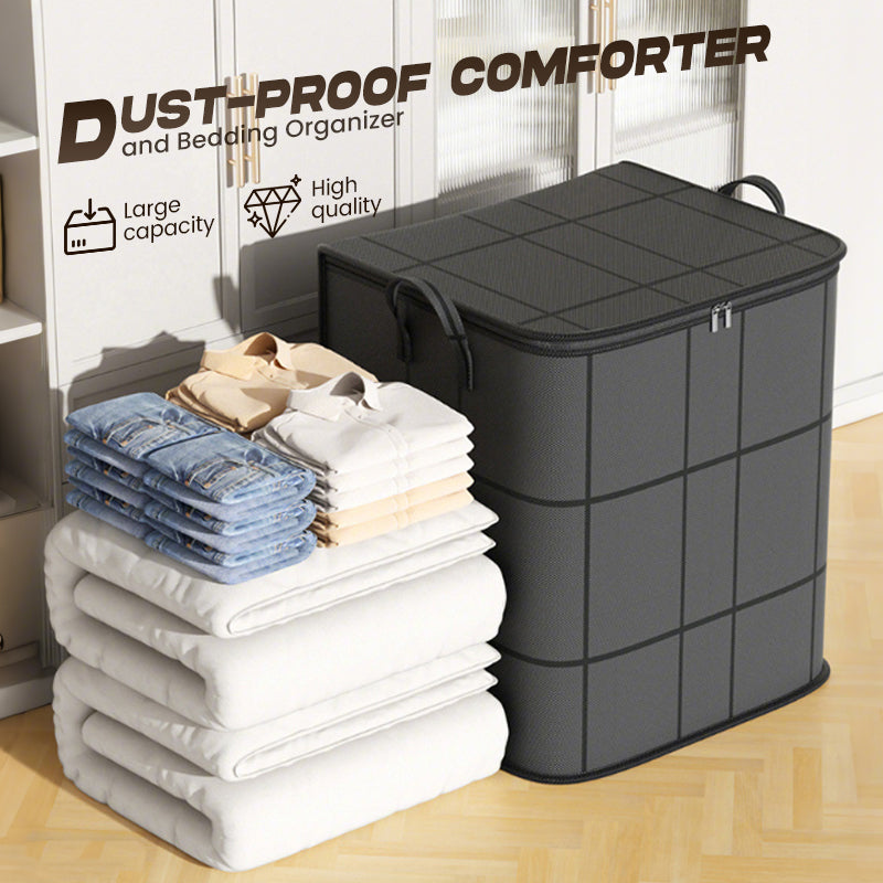 🗄️Limited Time Offer $14.99! 🛏️Large Capacity Dust-Proof Bedding Storage Bag, Heavy Duty Foldable Comforter Clothes Organizer with Handles
