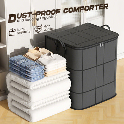 🗄️Limited Time Offer $14.99! 🛏️Large Capacity Dust-Proof Bedding Storage Bag, Heavy Duty Foldable Comforter Clothes Organizer with Handles