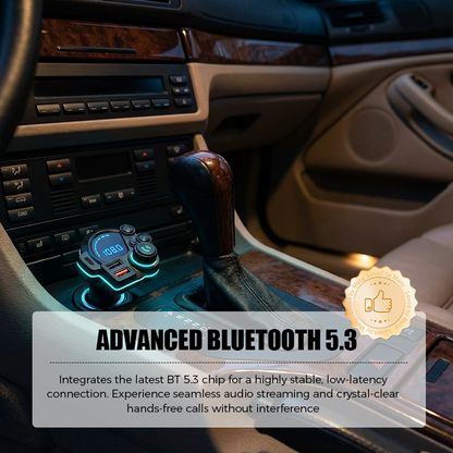 📻 57% OFF NOW! 🚗 Universal Dual-Port Car FM Bluetooth Transmitter – Wireless Music, Hands-Free Calling & Dual USB Charger 🔌