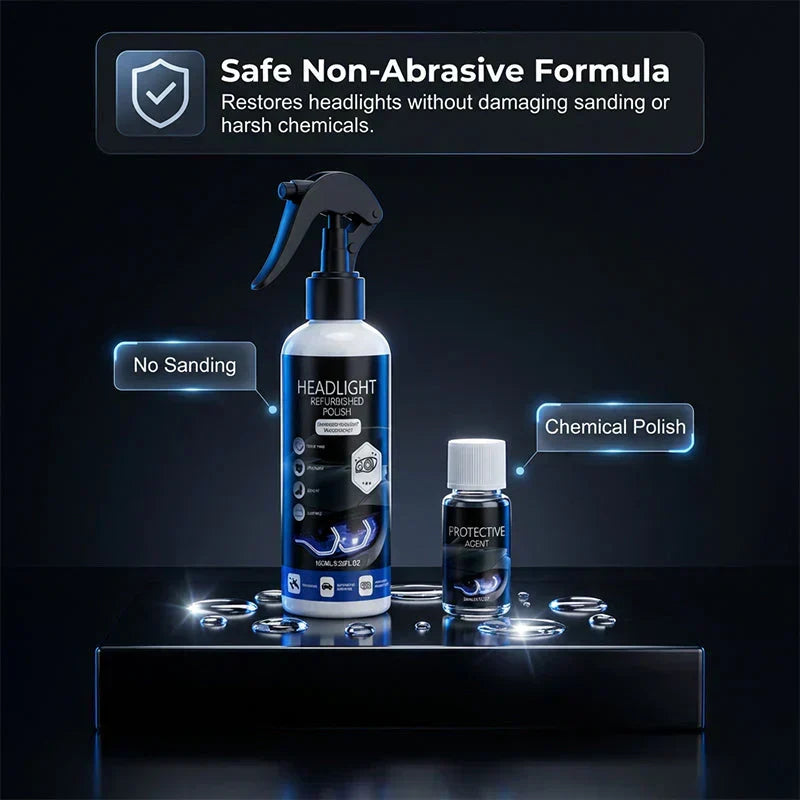 🚗50% OFF NOW!!🔆Professional Car Headlight Restoration Kit🫧 – Removes yellowing & scratches, restores clarity & UV protection – easy DIY solution ✨