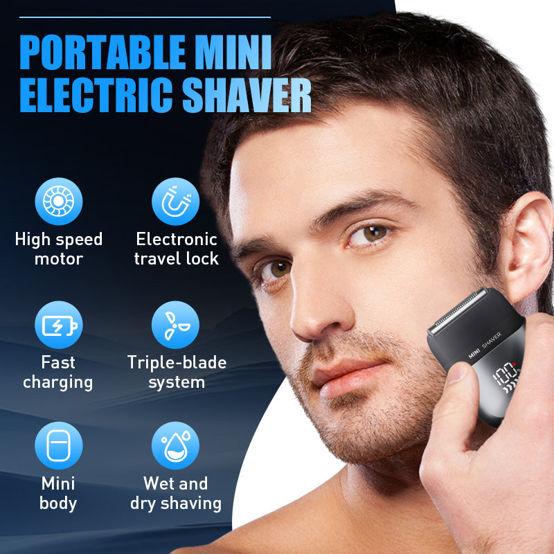 ⚡️🚗 Portable Mini Electric Shaver – Ultra-Compact & Cordless for On-the-Go Grooming ✈️🧔 50% OFF – Perfect for Car, Travel, or Quick Touch-Ups Anywhere.
