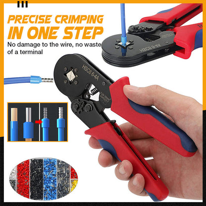 📢📢50% OFF !! ⏰Ratchet Tubular Terminal Wire Crimpers Set | Precision Indent Crimping Tool
