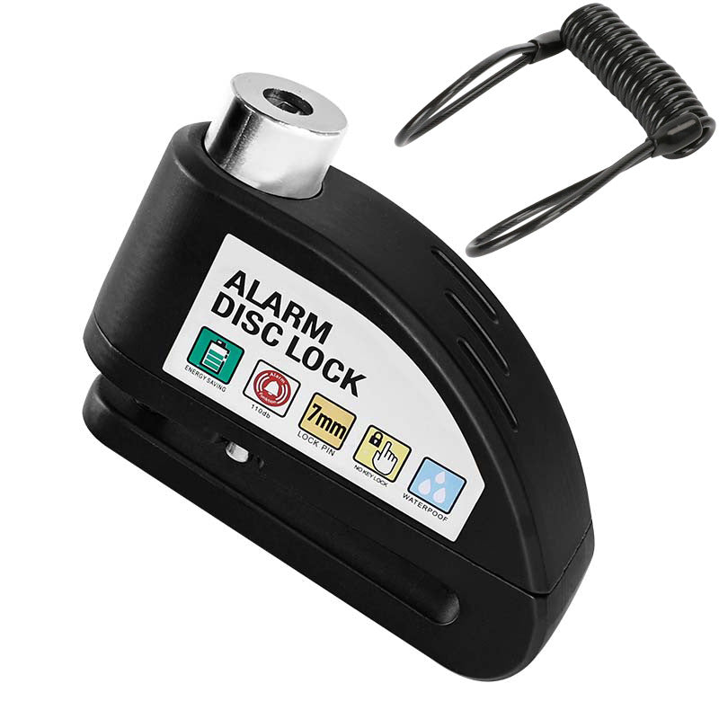 🔒 Motorcycle/Bicycle Disc Brake Lock with Alarm | Instant security, effective deterrent 🚨