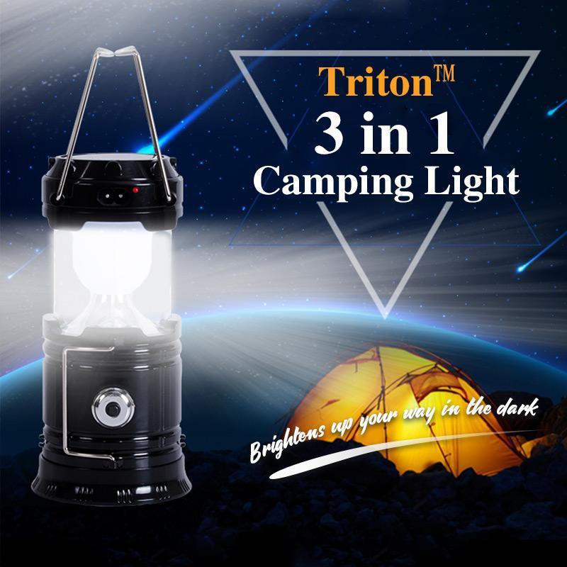 🥳2026 TOP PICK🥳 LED Flame Camping Lantern – 3-in-1 Lantern & Flashlight, Flickering Flame Mode – Retractable, Portable – Solar & USB Rechargeable! 🔦💨