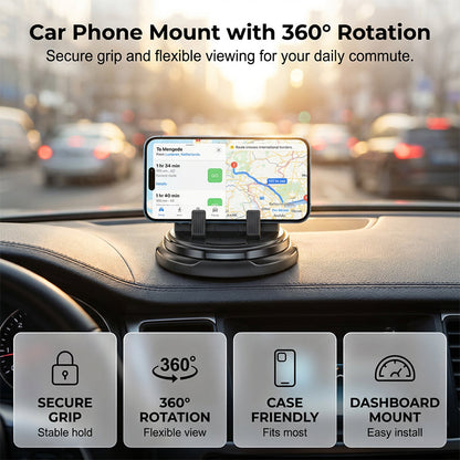 🔥Limited-time offer: 50% OFF🔥 360° swivel phone mount for the dashboard