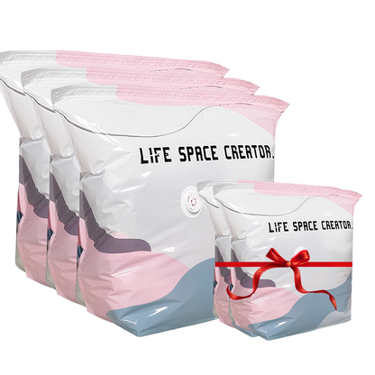 🔥💨 50% OFF! 🧳 No-Pump Vacuum Storage Bags – 3 Second Compression, 80% Space Saved, Air Valve Design – PA+PE Anti-Mould & Moisture Proof – for Clothes, Bedding, Travel – Extra Large Sizes