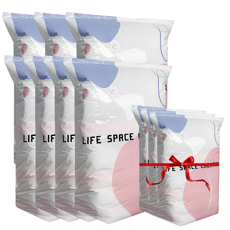 🔥💨 50% OFF! 🧳 No-Pump Vacuum Storage Bags – 3 Second Compression, 80% Space Saved, Air Valve Design – PA+PE Anti-Mould & Moisture Proof – for Clothes, Bedding, Travel – Extra Large Sizes