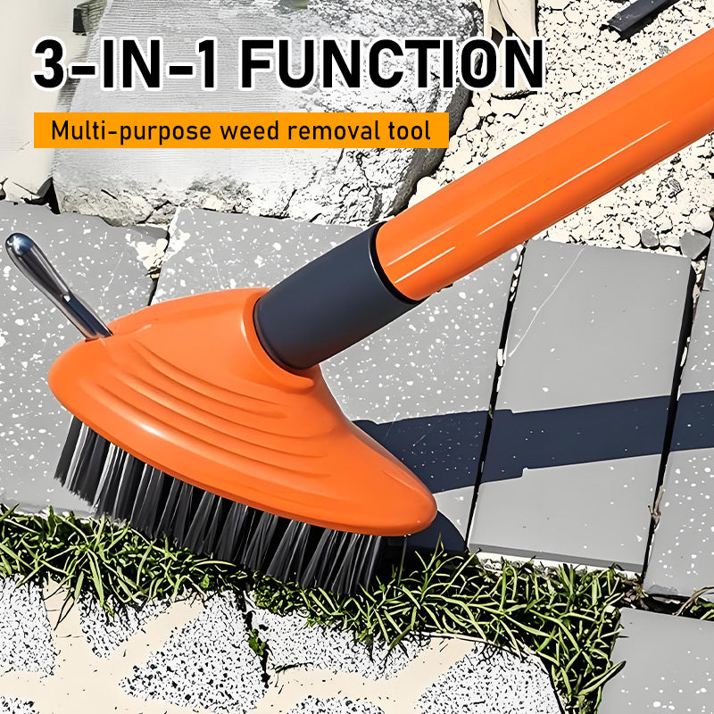 🌿50% OFF NOW!🧹 3-in-1 Weeding Wire Brush Tools Set – Durable Steel Brushes, Ergonomic Handle & Perfect for Patios, Driveways & Garden Paths 🏡