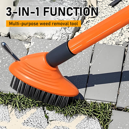 🌿50% OFF NOW!🧹 3-in-1 Weeding Wire Brush Tools Set – Durable Steel Brushes, Ergonomic Handle & Perfect for Patios, Driveways & Garden Paths 🏡
