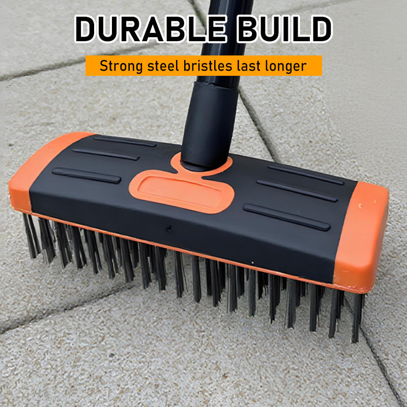 🌿50% OFF NOW!🧹 3-in-1 Weeding Wire Brush Tools Set – Durable Steel Brushes, Ergonomic Handle & Perfect for Patios, Driveways & Garden Paths 🏡