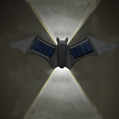 Unique Waterproof Solar Butterfly & Bat LED Wall Sconce
