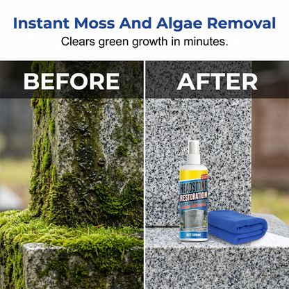 ⏰🎁Headstone Cleaning & Restoration Spray – Remove Stains Instantly