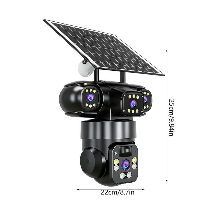 ⏳Time-Limited Special⏰6K 9MP Outdoor Wi-Fi Security Camera | 10x Zoom, 3 Lenses, 360° PTZ | IP66 Waterproof, Color Night Vision, Two-Way Audio, Motion Tracking
