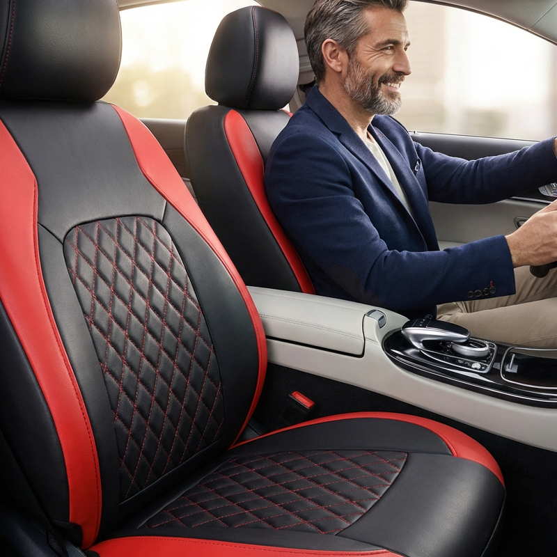 ⏳Time-Limited Special⏰9-Piece Universal Fit Leather Car Seat Cover Set