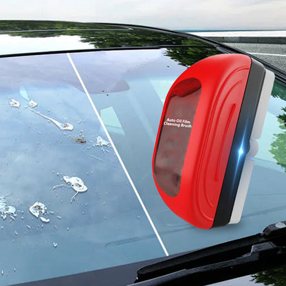 🧽 Car Windshield Oil Film Remover – Cleaning Brush & 100ml Refill Set