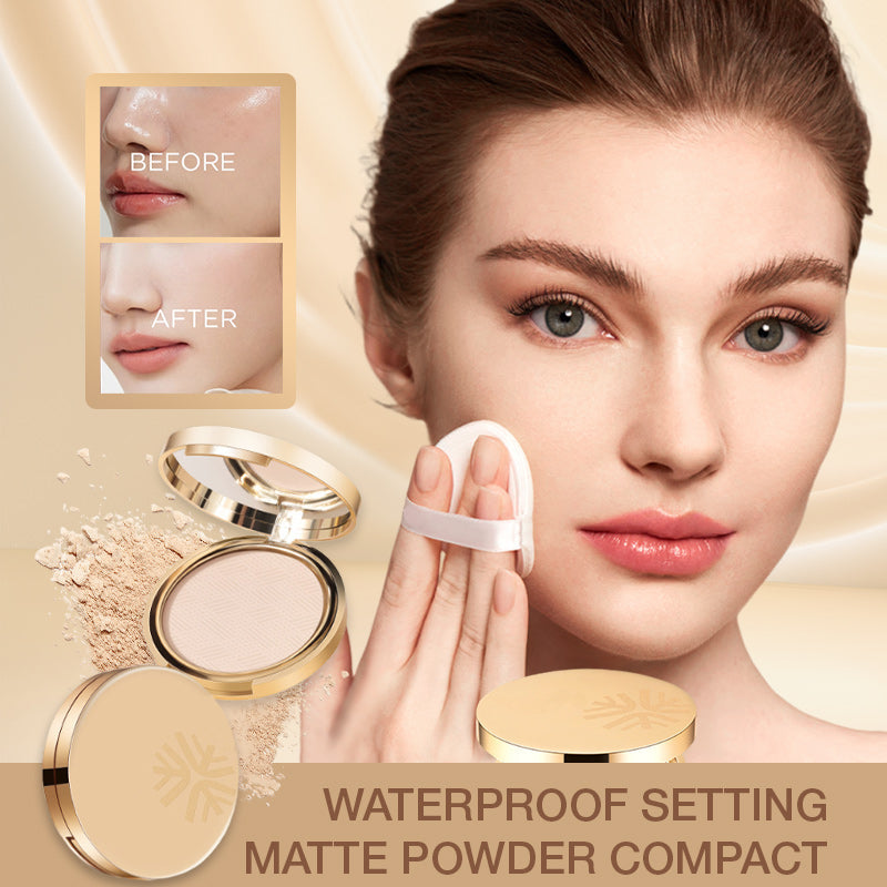 🔥BUY 1 GET 1 FREE⚡Waterproof Setting Matte Powder Compact