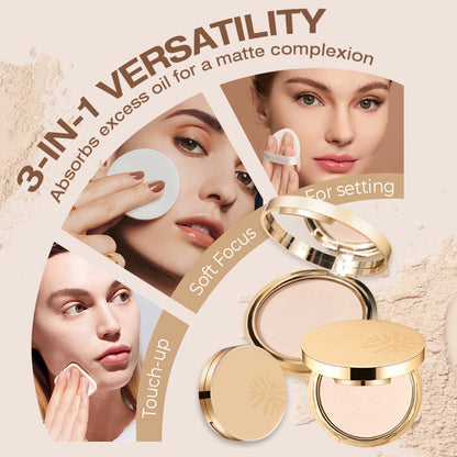🔥BUY 1 GET 1 FREE⚡Waterproof Setting Matte Powder Compact