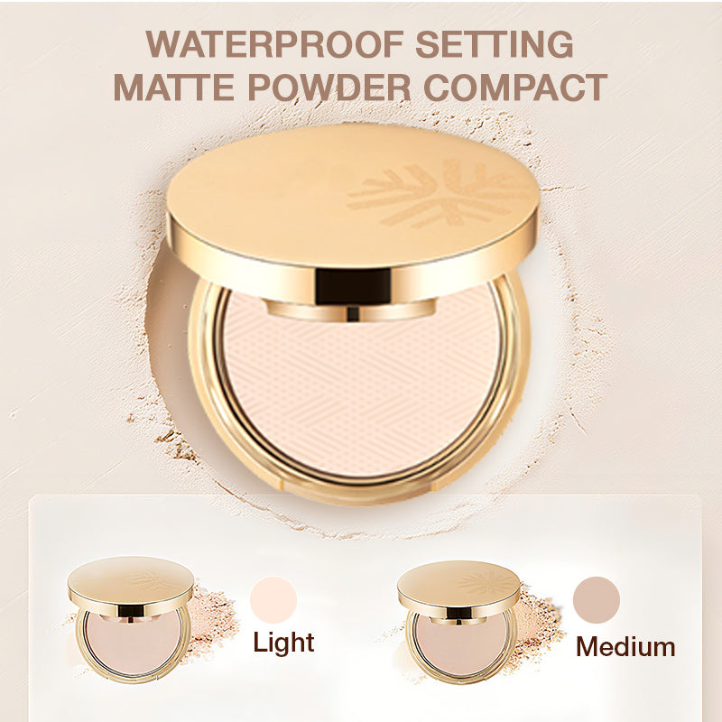 🔥BUY 1 GET 1 FREE⚡Waterproof Setting Matte Powder Compact