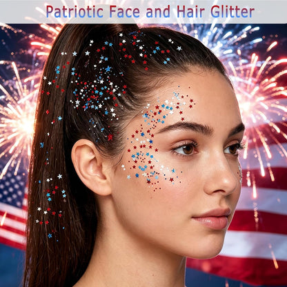 💎 LIMITED-TIME 50% OFF! ✨ Patriotic Glitter Stick – Red White Blue, Twist-Up, Multi-Use 🎆