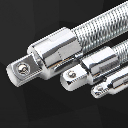 🔩 50% OFF ⚙️ Flexible ratchet extension bar – Chrome-vanadium, 3 sizes (1/4“, 3/8”, 1/2") – Reaches tight corners, ball lock – ideal for auto repair or DIY 🛠️