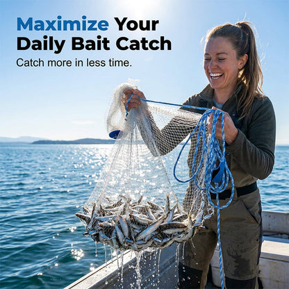 ⏳Time-Limited Special⏰Easy-Throw Cast Net – Heavy-Duty Mesh, Rapid Sinking & Versatile – For Freshwater & Saltwater 🐟