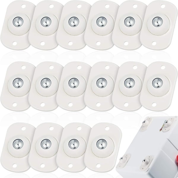 🛋️50% OFF NOW! Universal Stainless Steel Ball Caster Wheels‑Self‑Adhesive Mini Furniture Moving Casters, 360‑Degree Rotation Sticky Roller for Storage Boxes, Nightstands, Trash Cans & Flower Pots