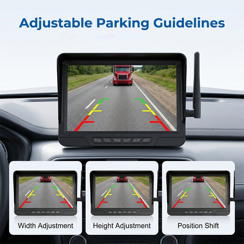 Reverse With Confidence Instantly! Solar No-Wire HD Backup Camera