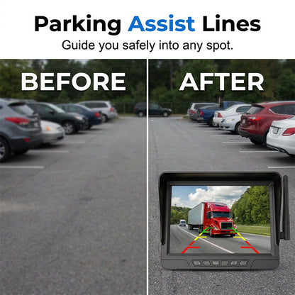 Reverse With Confidence Instantly! Solar No-Wire HD Backup Camera