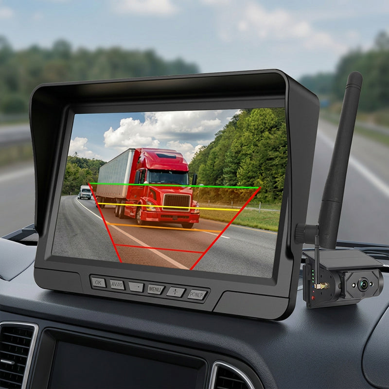Reverse With Confidence Instantly! Solar No-Wire HD Backup Camera