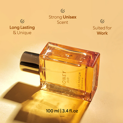 🥳2026 HOT SALE🥳💞50K+ SOLD!🍯✨ 50% OFF! Honey OUD Perfume – Sweet golden honey + smoky agarwood. Unisex, 100ml, long‑lasting. Wear the scent of royalty! 👑💫
