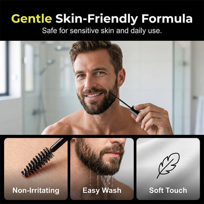 🖍️Instant Gray Beard Dye – Fuller & Bolder Look, Portable Touch-Up Wand
