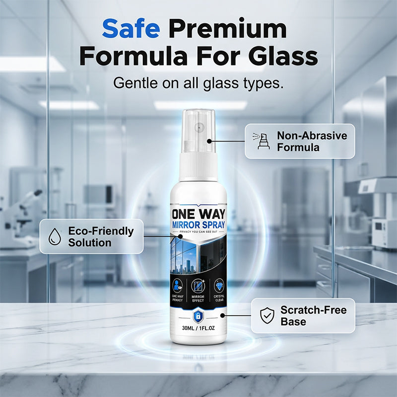 One-Way Mirror Effect Glass Coating Spray