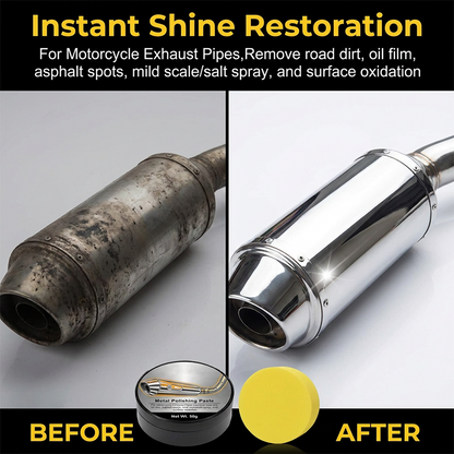 Car Exhaust Pipe Polishing Paste Kit with Sponge