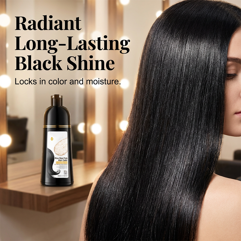 Instant Black Hair Dye Shampoo