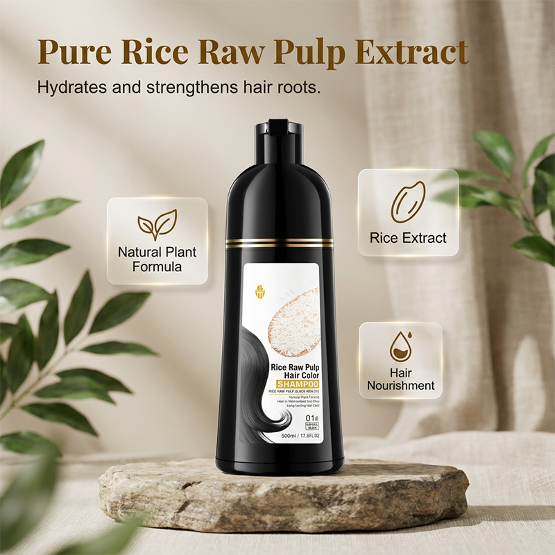 Instant Black Hair Dye Shampoo