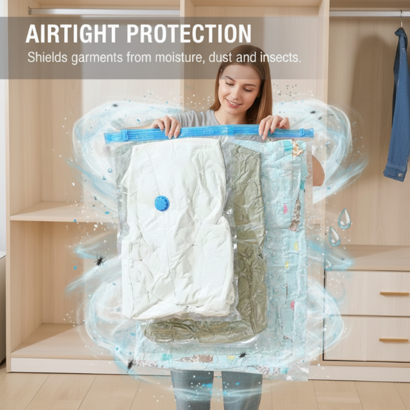 Extra Thick Transparent Vacuum Compression Bags