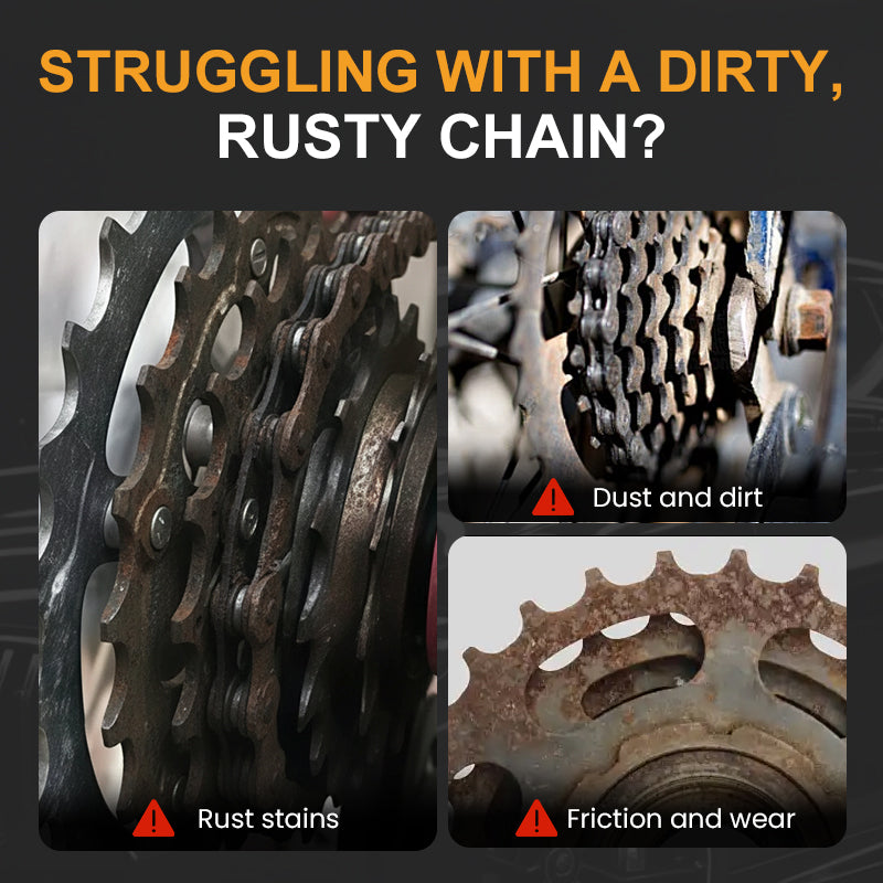（Spray directly on rusty areas）Rust-Resistant Bicycle Chain Lubricant