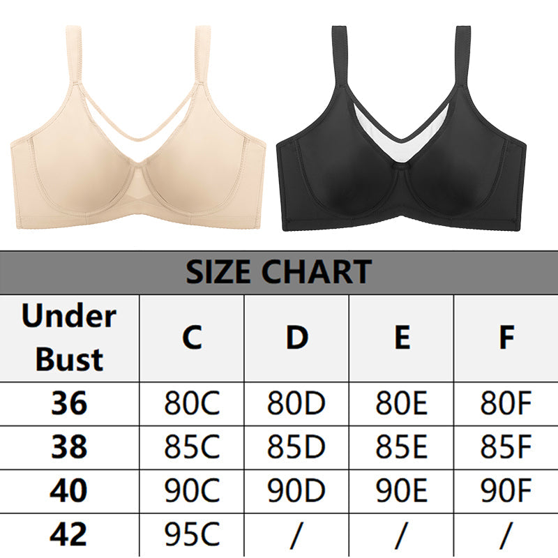 💥Last Day Special Sale 49% OFF👚Women's Elegant Sheer Full Coverage Plus Size Bra