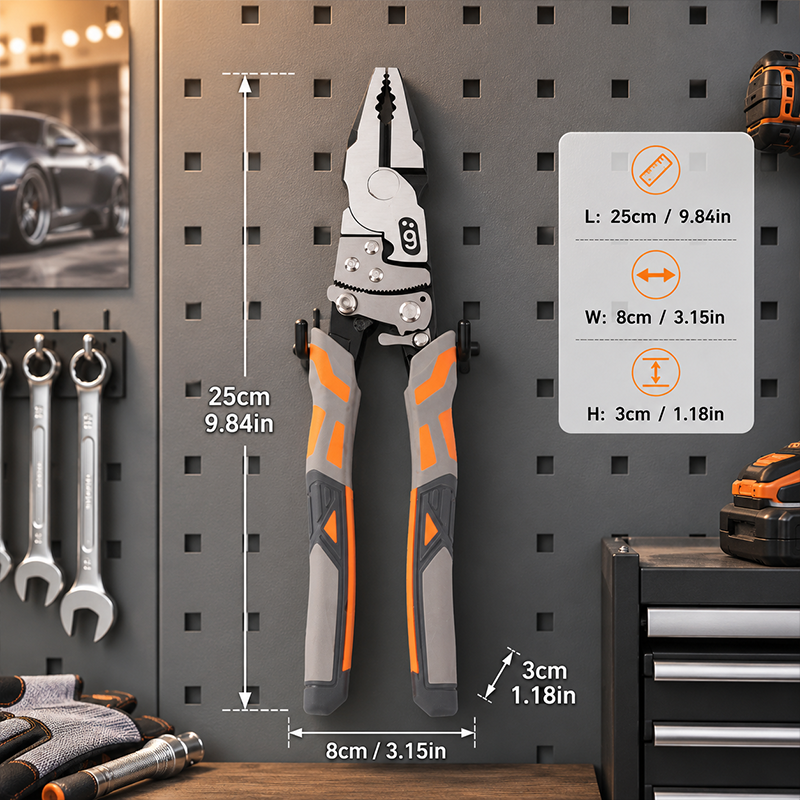 🔧50% OFF NOW! Industrial Ratchet Lineman's Pliers – Multi-functional Wire Stripper Cutter with Ratchet Gear, Heavy-Duty Hardened Steel Pliers for Electrical Work & Home Repair