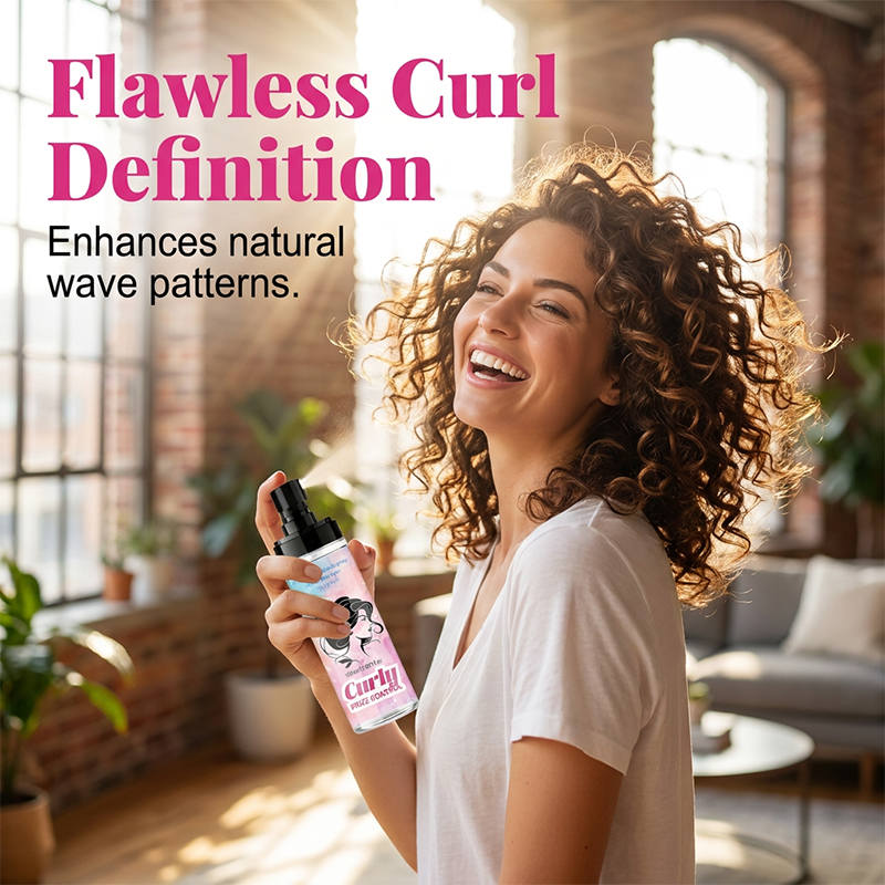 Moisturizing Anti-Frizz Hair Spray for Curly Hair