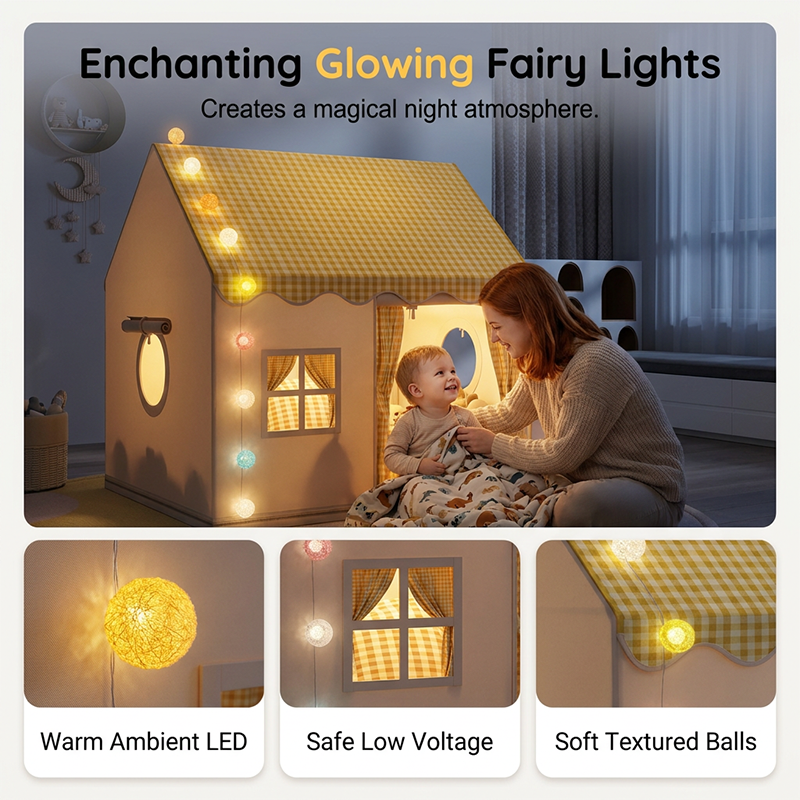 🏰 Unleash Their Inner Royalty! 👑 Turn any room into a Magical Kingdom. Watch as your child creates epic adventures in their Dream Play Tent! ✨