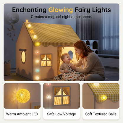 🏰 Unleash Their Inner Royalty! 👑 Turn any room into a Magical Kingdom. Watch as your child creates epic adventures in their Dream Play Tent! ✨