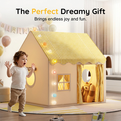 🏰 Unleash Their Inner Royalty! 👑 Turn any room into a Magical Kingdom. Watch as your child creates epic adventures in their Dream Play Tent! ✨