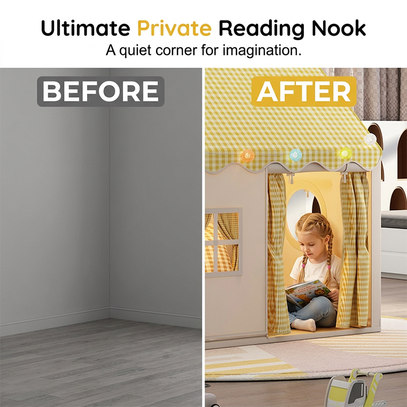 🏰 Unleash Their Inner Royalty! 👑 Turn any room into a Magical Kingdom. Watch as your child creates epic adventures in their Dream Play Tent! ✨