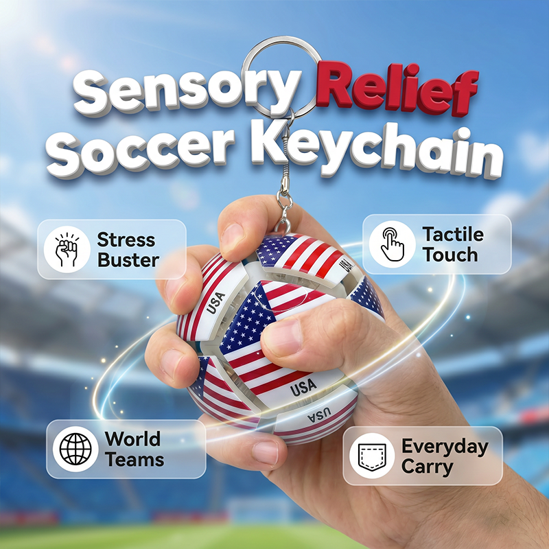 Soccer Stress Relief Squeeze Toy