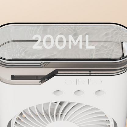 ❄️ 3-Nozzle Ice‑Ready Mist Fan | Powerful Cooling Mist + Refreshing Breeze – Beat the Heat Indoors & Outdoors, Summer Essential!