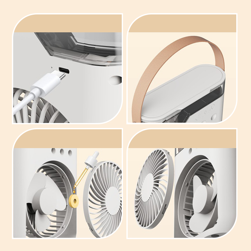 ❄️ 3-Nozzle Ice‑Ready Mist Fan | Powerful Cooling Mist + Refreshing Breeze – Beat the Heat Indoors & Outdoors, Summer Essential!