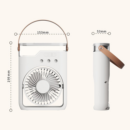 ❄️ 3-Nozzle Ice‑Ready Mist Fan | Powerful Cooling Mist + Refreshing Breeze – Beat the Heat Indoors & Outdoors, Summer Essential!