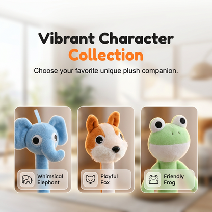Long Neck Plush Bag Charm – Wrap-Around & Ultra-Soft